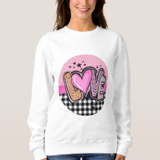 Kärlek Kvinnors vanliga sötskjorta T Shirt