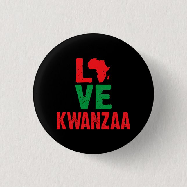 Kärlek Kwanzaa Knapp (Framsida)