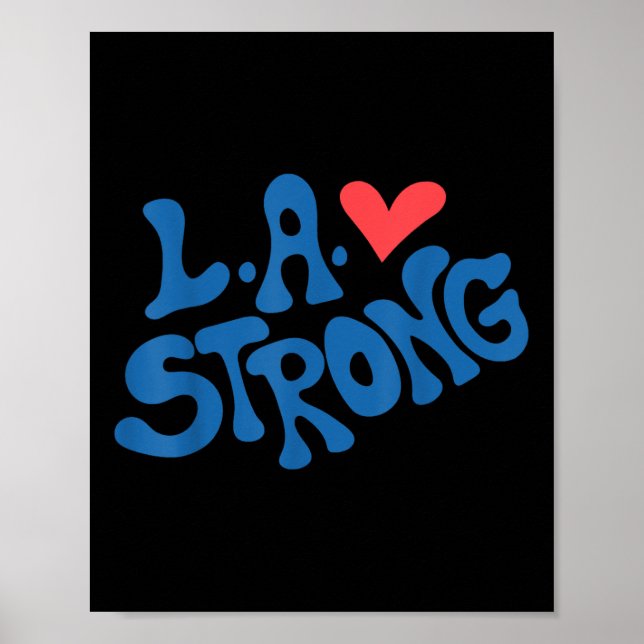 Kärlek La Heart Los Angeles Starong Support Poster (Framsidan)