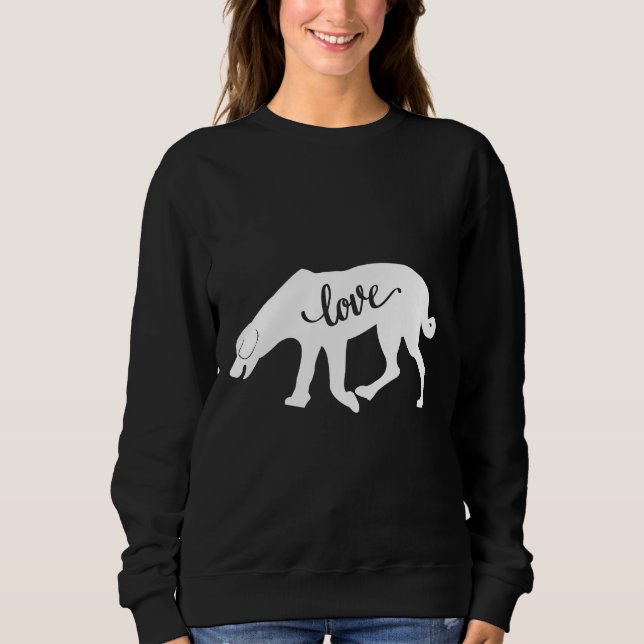 Kärlek Labrador Husky Hund T Shirt (Framsida)