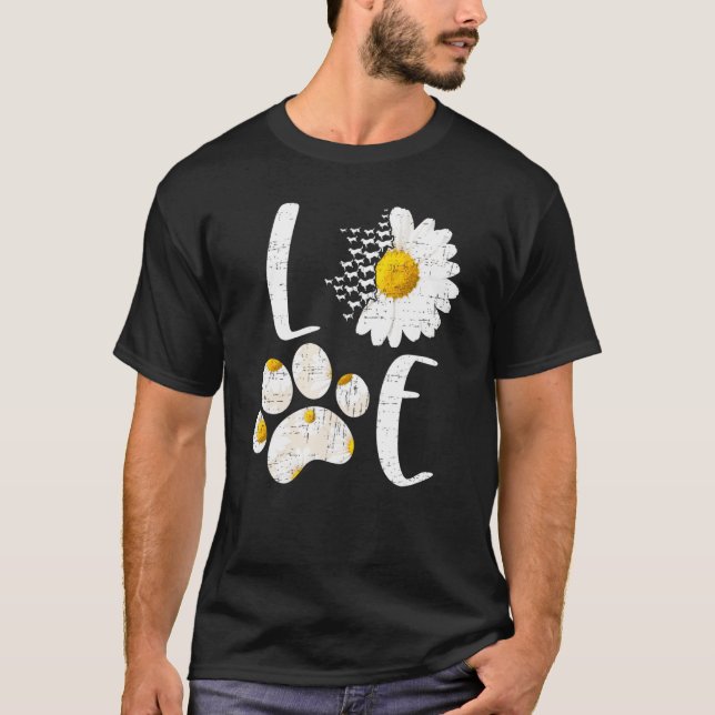 Kärlek Labrador Retriever Costume Hund Daisy Flow T Shirt (Framsida)