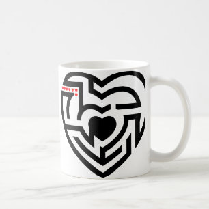 kärlek labrynth kaffemugg