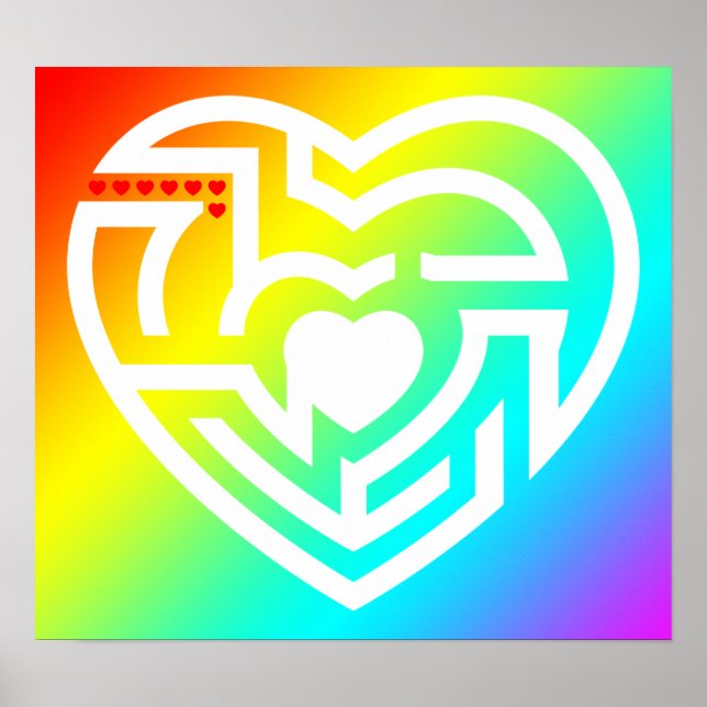 kärlek labrynth poster (Framsidan)