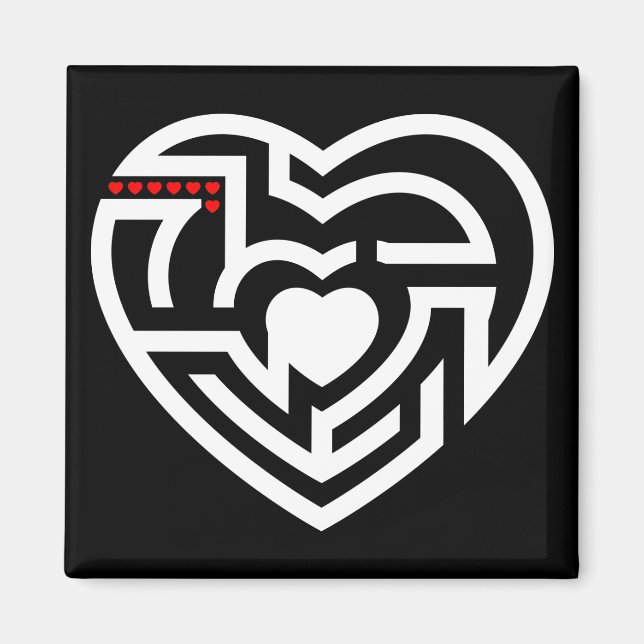 kärlek labyrint magnet (Framsidan)