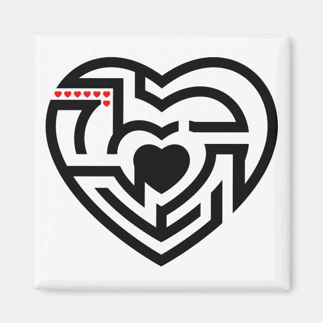 kärlek labyrint magnet (Framsidan)