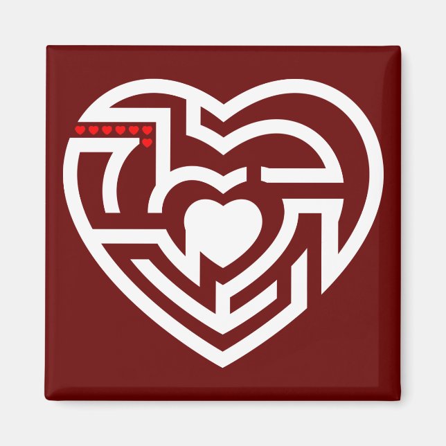 kärlek labyrint magnet (Framsidan)