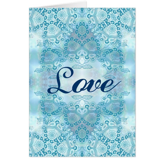 Kärlek Lacey Card Hälsningskort (Framsidan)