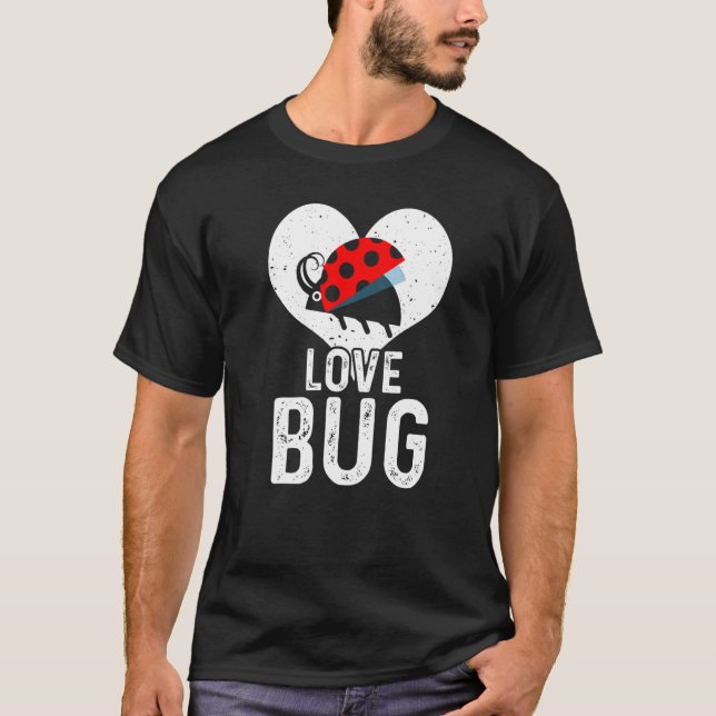 Kärlek Ladybug 9 T Shirt (Framsida)