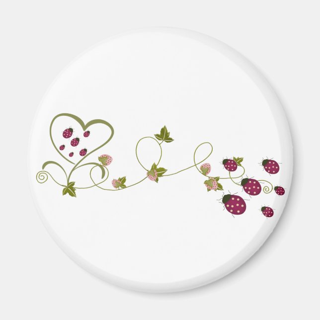 Kärlek Ladybugs Magnet (Framsidan)