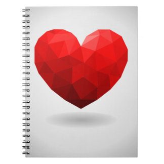 Kärlek, låg polyvalentinhalt anteckningsbok