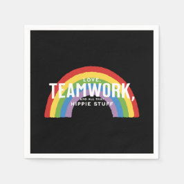 Kärlek, lagarbete och hela saker pappersservett