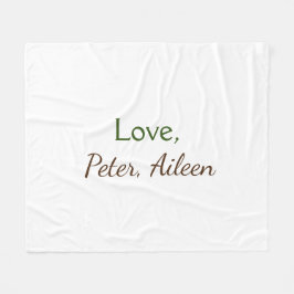 kärlek lägg till namn, enkel, minimal redigerbar t fleecefilt