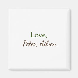 kärlek lägg till namn, enkel, minimal redigerbar t magnet