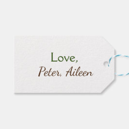 kärlek lägg till namn, enkel, minimal redigerbar t presentetikett