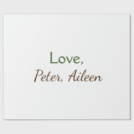 kärlek lägg till namn, enkel, minimal redigerbar t presentpapper