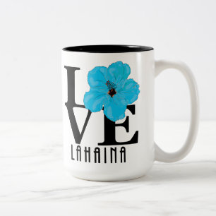 KÄRLEK Lahaina Blue Hibiscus 15oz Två-Tonad Mugg