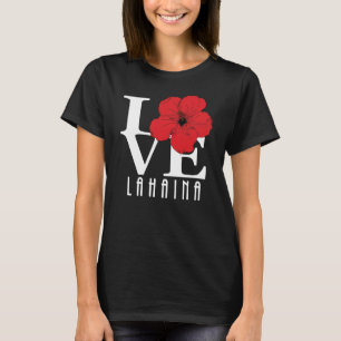 KÄRLEK Lahaina Red Hibiscus T Shirt