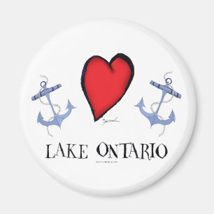 kärlek Lake Ontario Magnet