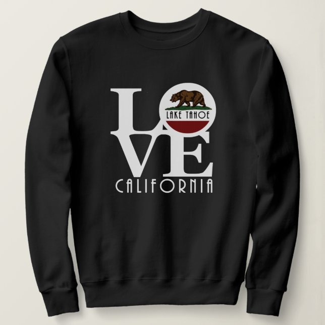 KÄRLEK Lake Tahoe Kalifornien T Shirt (Design framsida)