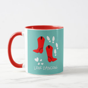 Kärlek Land Line Dancing Personlig Mugg