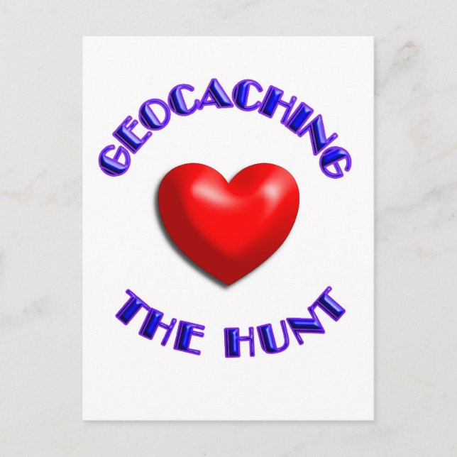 Kärlek-landning och jakt vykort (Framsida)