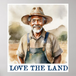 Kärlek landutskriften poster