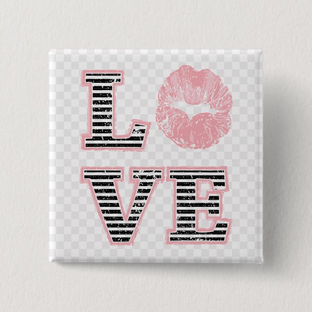 Kärlek Läppar Knapp (Framsida)