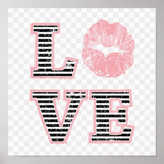 Kärlek Läppar Poster (Framsidan)