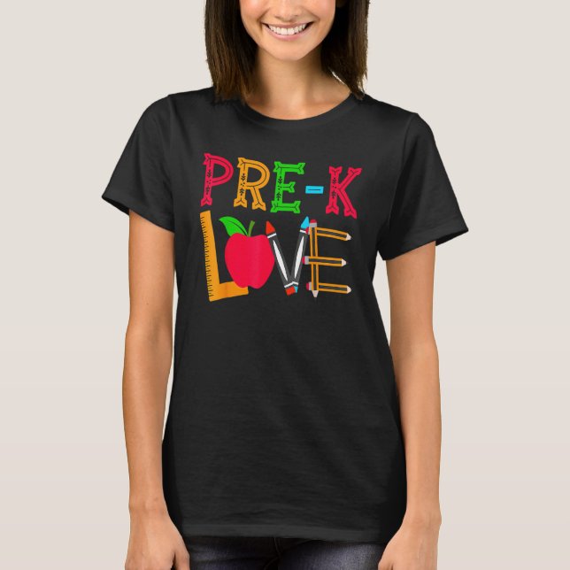 Kärlek Lärare Student Classroom Verktyg 1 T Shirt (Framsida)