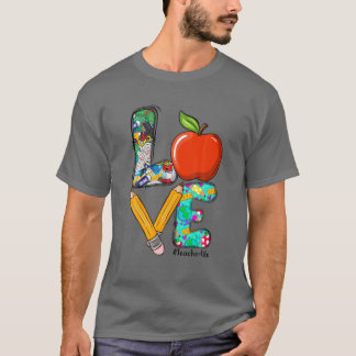 KÄRLEK Läraruppskattning för Back to school Lärare T Shirt