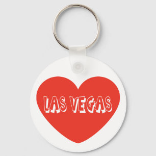 Kärlek Las Vegas Nevada Red Heart Keychain Nyckelring
