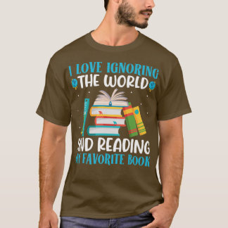 Kärlek Läsare Favorite Bok Funny Reader Bokar Kärl T Shirt