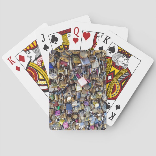 Kärlek låser uppspelningskort casinokort (Baksidan)