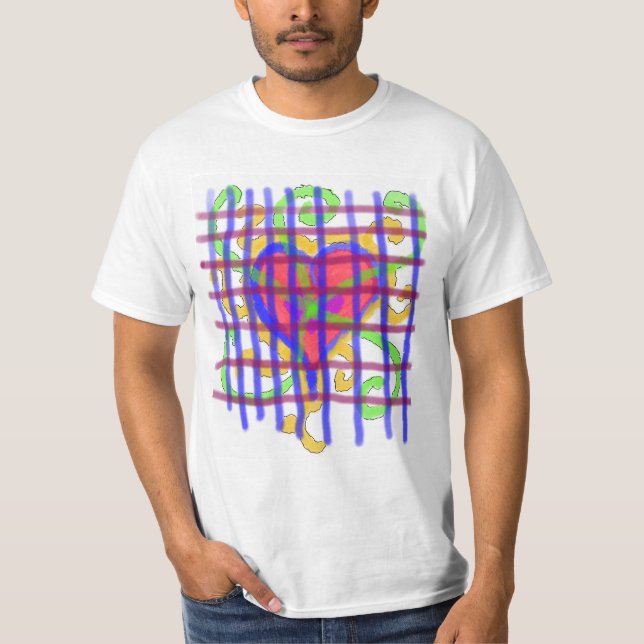 Kärlek låst ner t shirt (Framsida)