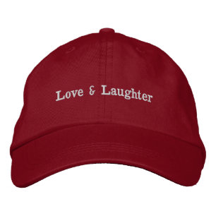 Kärlek & Latter Anpassad Text Charming Snygg Hatt Broderad Keps