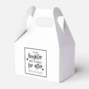Kärlek Latter Bröllop MidnattsmSnack Presentaskar