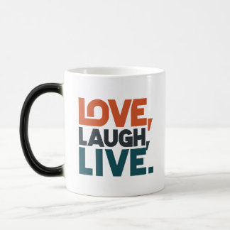 Kärlek, Laugh, Live. Magisk Mugg