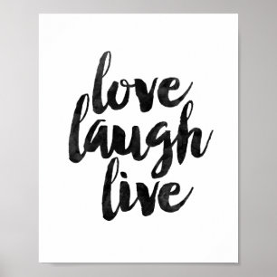Kärlek Laugh Live Poster