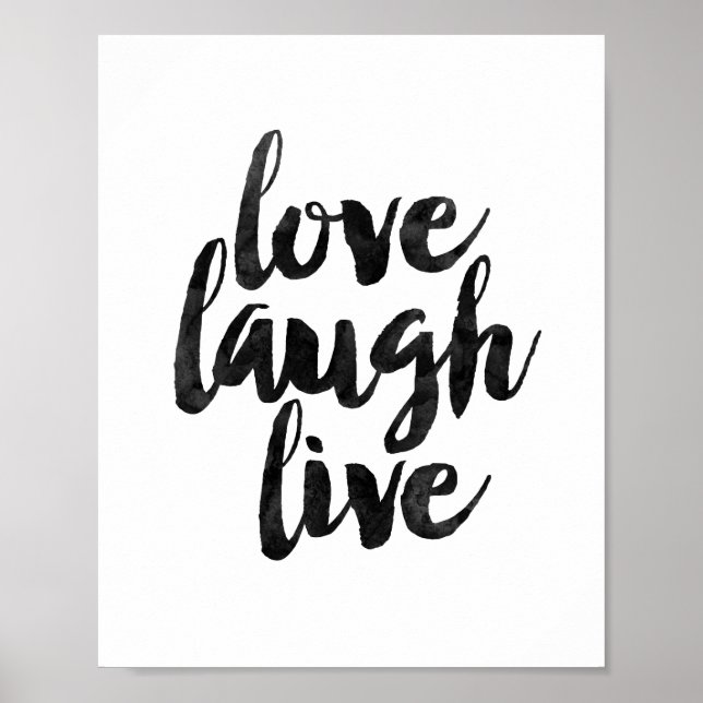 Kärlek Laugh Live Poster (Framsidan)
