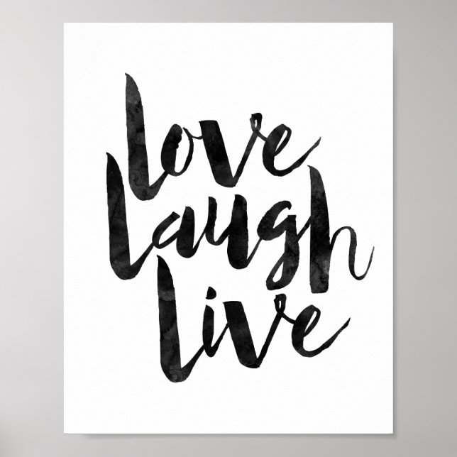 Kärlek Laugh Live Poster (Framsidan)