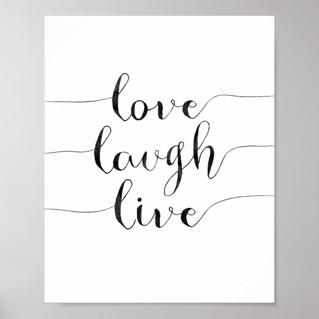 Kärlek Laugh Live Poster (Framsidan)