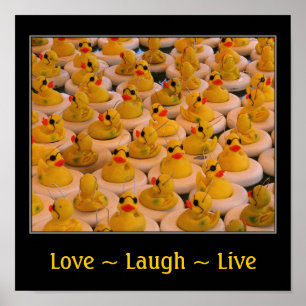 Kärlek Laugh Live Rubber Ankor inspiration Poster