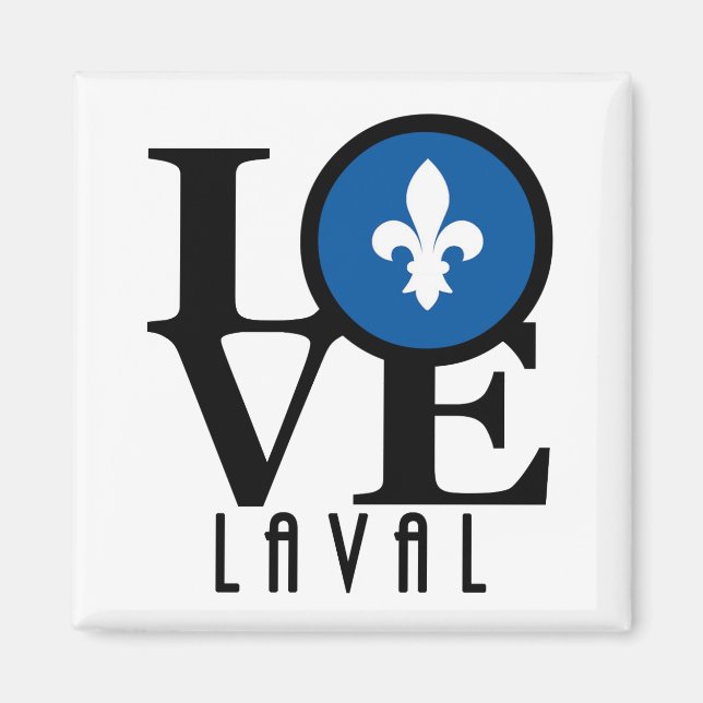 KÄRLEK Laval Quebec Magnet (Framsidan)