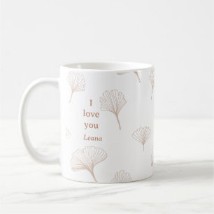 Kärlek Leana Ginko Träd Löv Kaffemugg