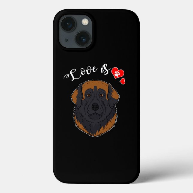 Kärlek Leonberger Hundägare Tass Heart Gift (Baksida)