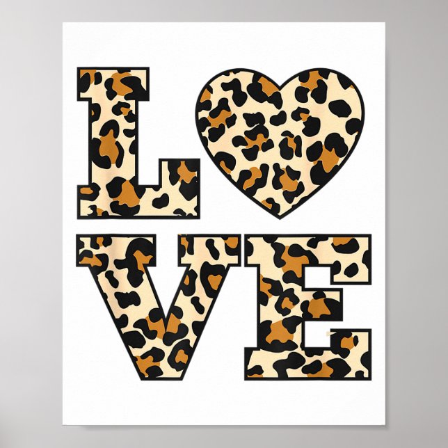 Kärlek Leopard Alla hjärtans dag _1  Poster (Framsidan)