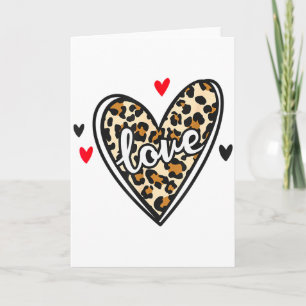 Kärlek Leopard Alla hjärtans dag Kort