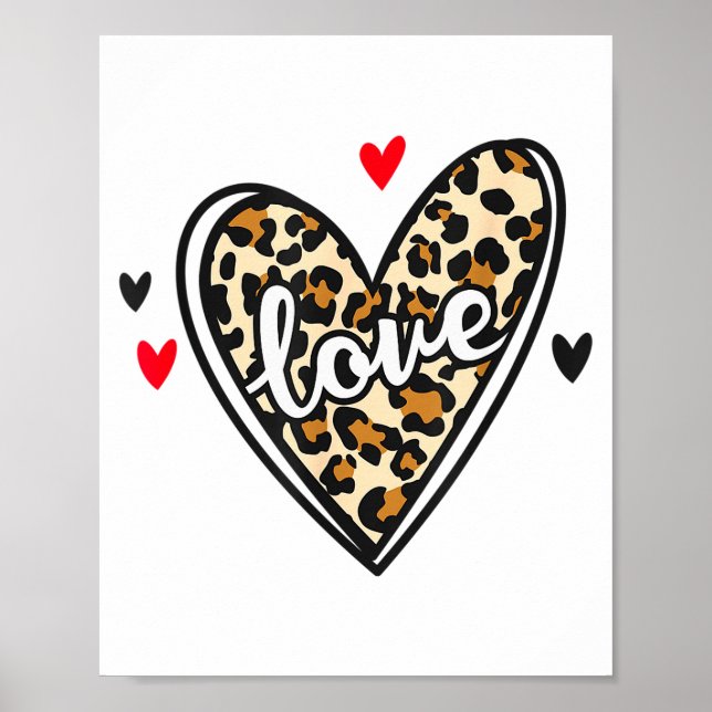 Kärlek Leopard Alla hjärtans dag  Poster (Framsidan)