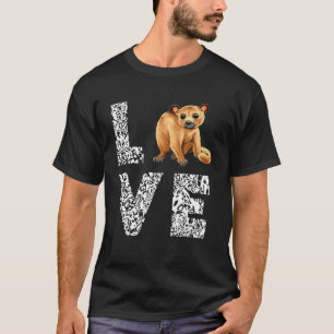Kärlek Leopard Kinkajou Night Walker Kinkajou Älsk T Shirt
