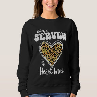 Kärlek Leopard Valentin är en server. T Shirt